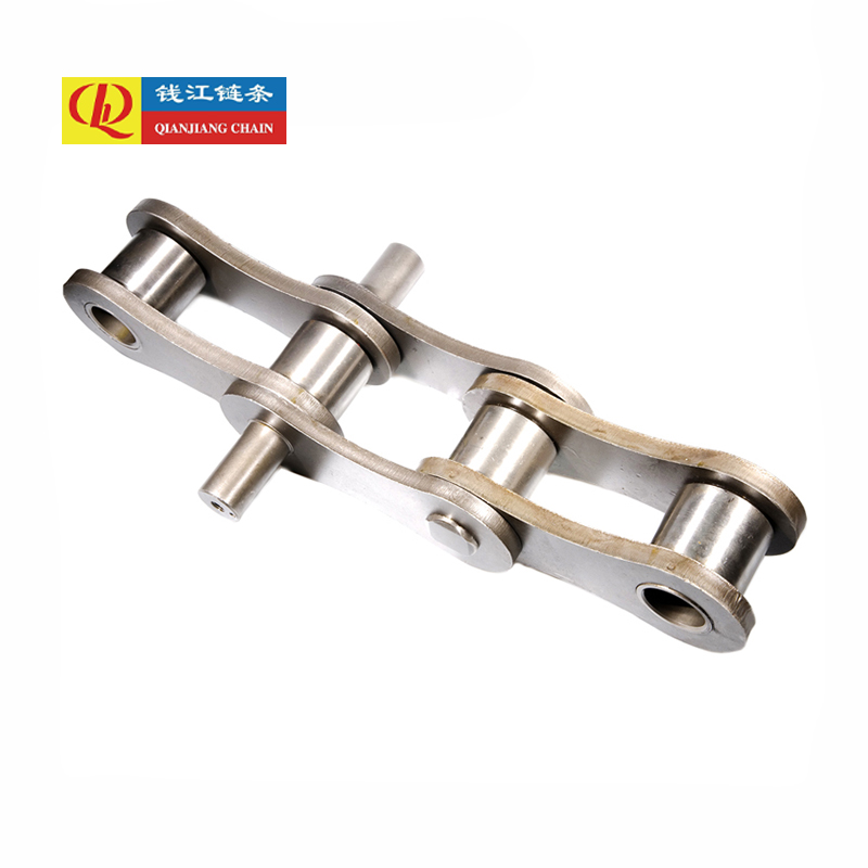 Short pitch conveyor chains extended pins