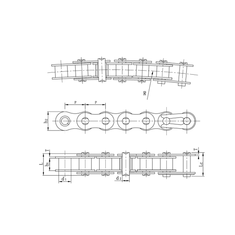 Stable performance durable side bow chains