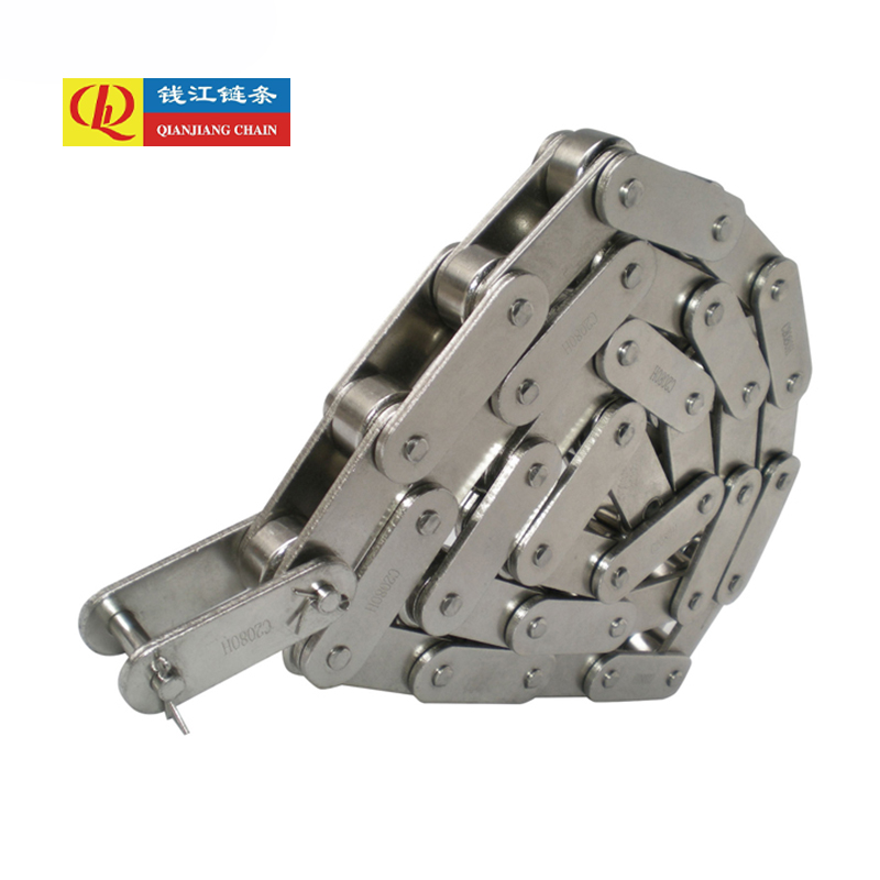 Double pitch conveyor chains