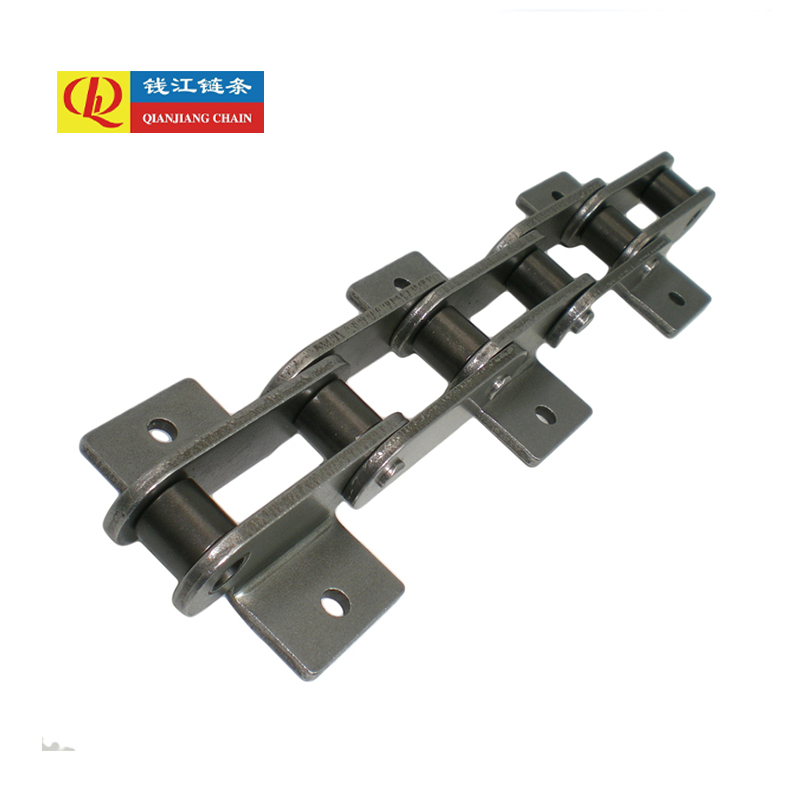 Double pitch conveyor chains attachments