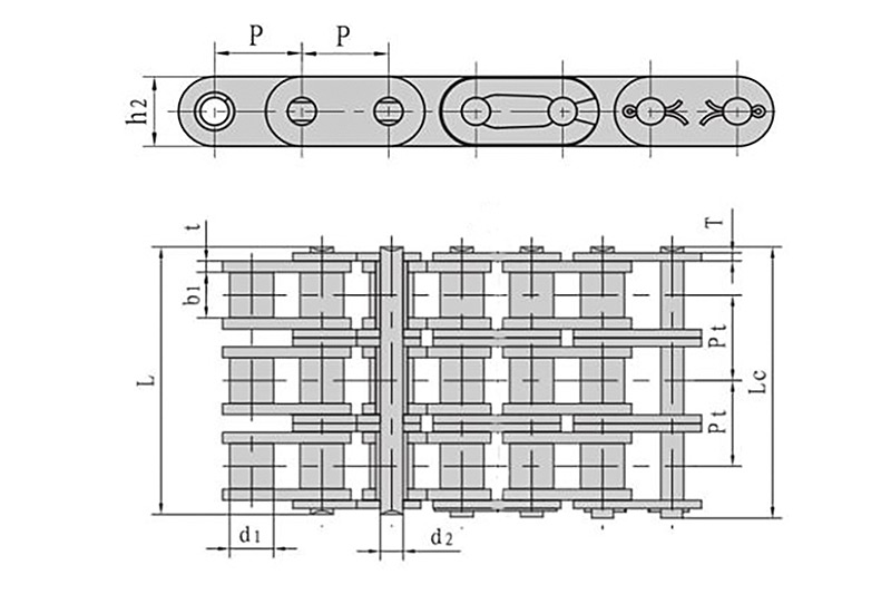 Roller chains with straight side plate ( B series ) 3