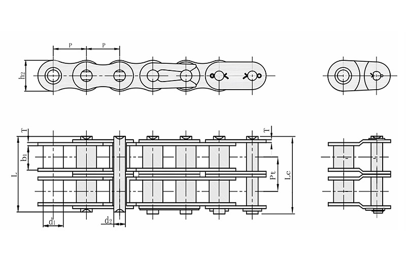 Short pitch precision roller chains ( B series ) 2