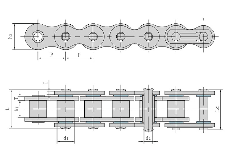 Mechanical transmission sealed chains