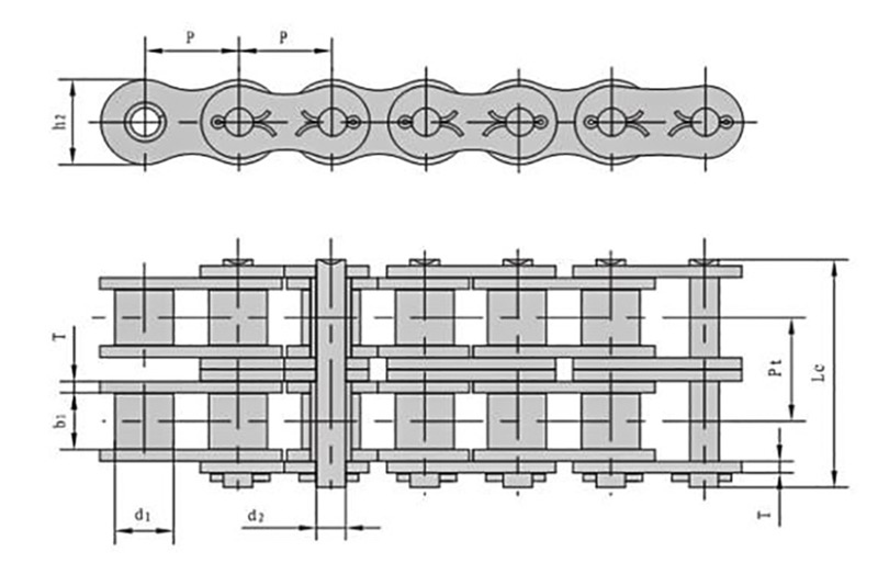 Cottered type short pitch precision roller chains ( A series ) 2