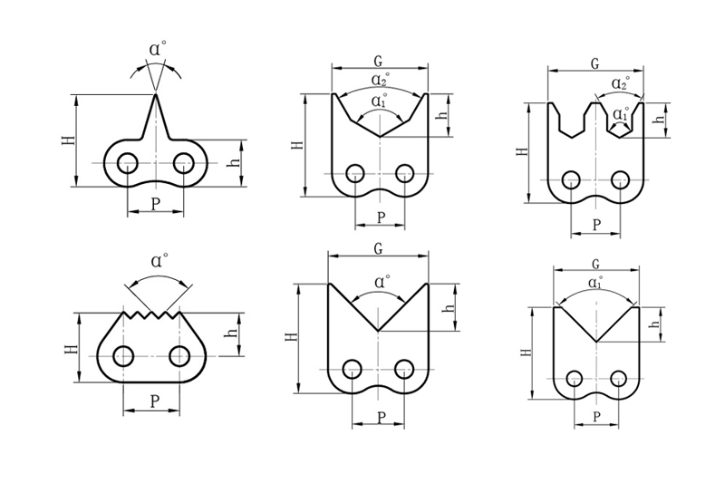 Sharp top chains